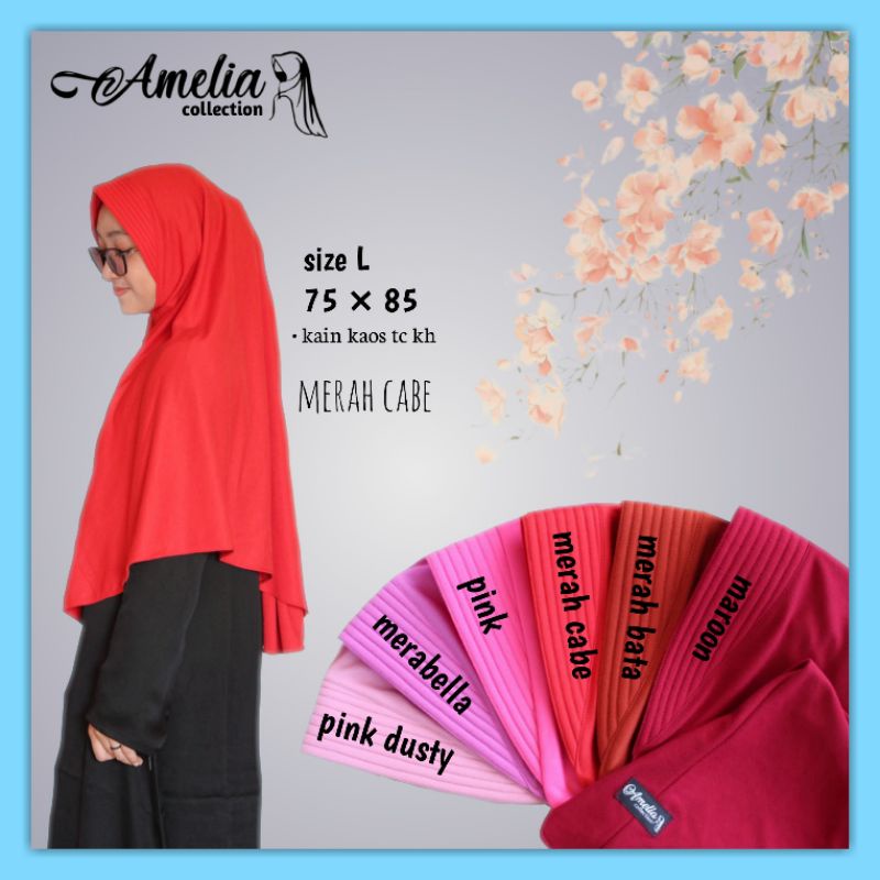 JILBAB ANTEM by AMELIA || Jilbab XL Amelia Harga Grosir|| jilbab kaos 354