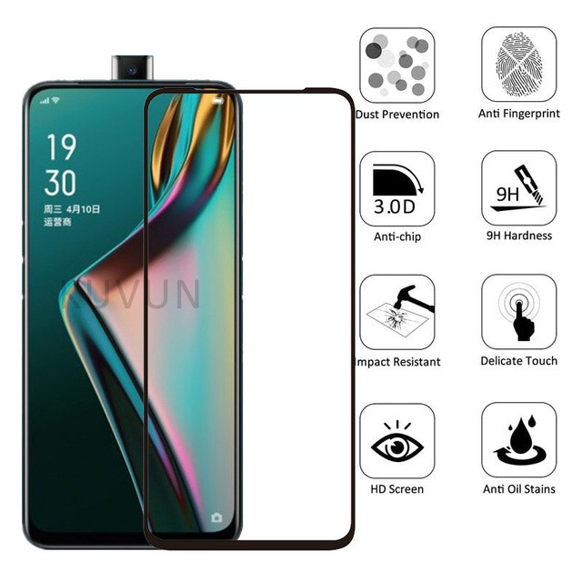 Tempered Glass Oppo K3 / Realme X Antigores Kaca Pelindung Layar Screen Protector Full Cover