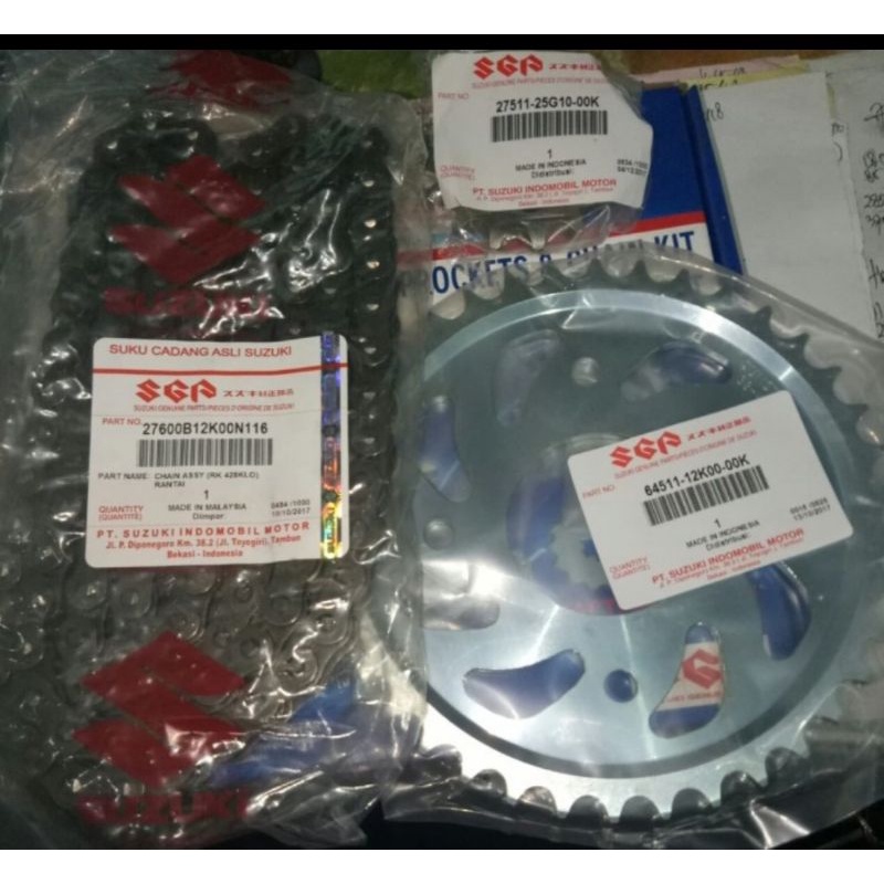 Rantai GER SET GEAR SET SATRIA INJEKSI FU FI ORI SGP