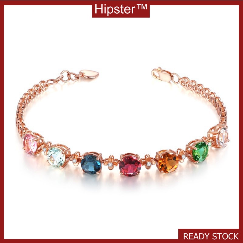 Best-Selling New Type Candy Micro-Inlaid Colorful Crystal Bracelet