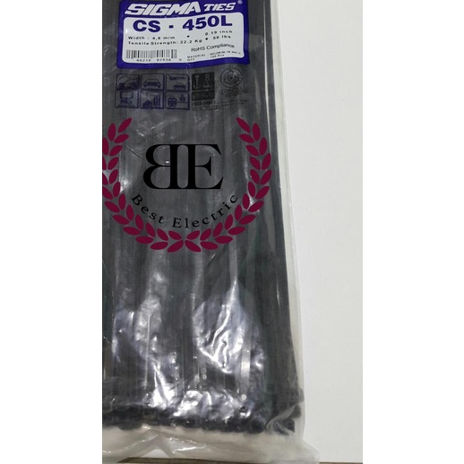 

☈ Kabel Ties / Kabel Tis / Cable Tie CS 450 L Hitam 45 cm SIGMA CS450L ♩