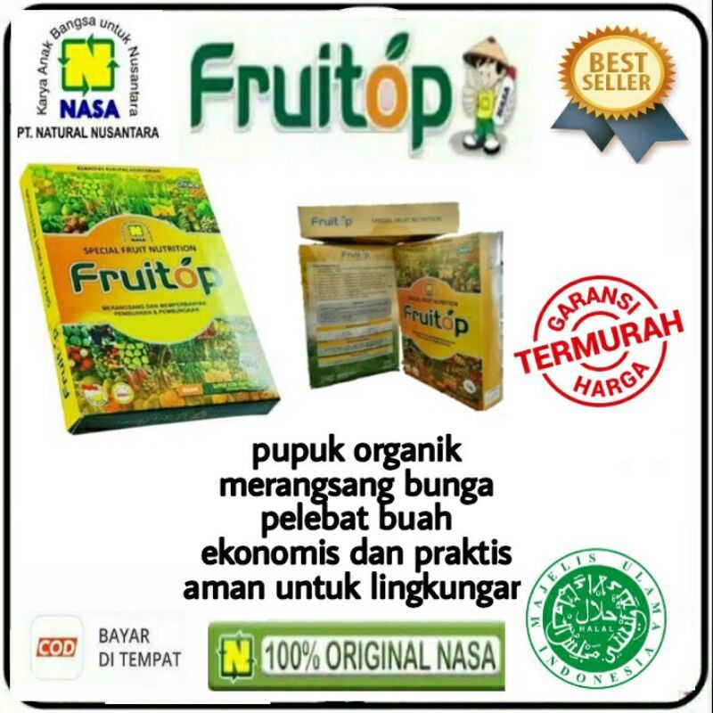 Fruitop Nasa Pupuk Organik/Pupuk Pelebat Buah/Pupuk Perangsang Buah