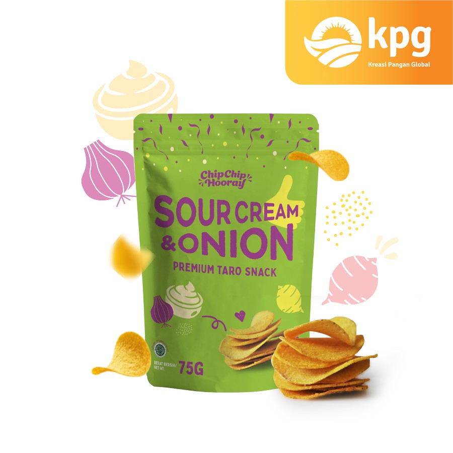 CHIP CHIP HOORAY KERIPIK TALAS PREMIUM | TARO SNACK  CEMILAN MAKANAN DIET KRIPIK