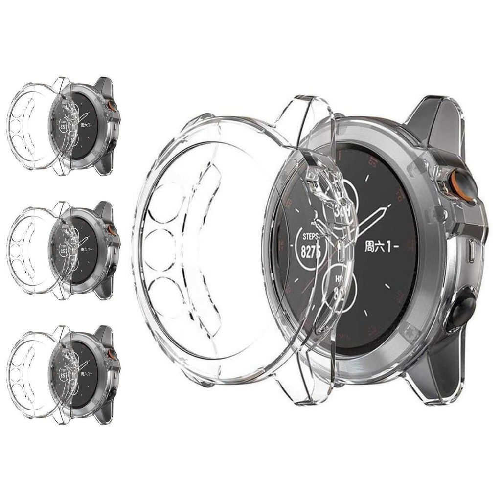 slim tpu case garmin fenix 5x   5x plus   original clear soft bening