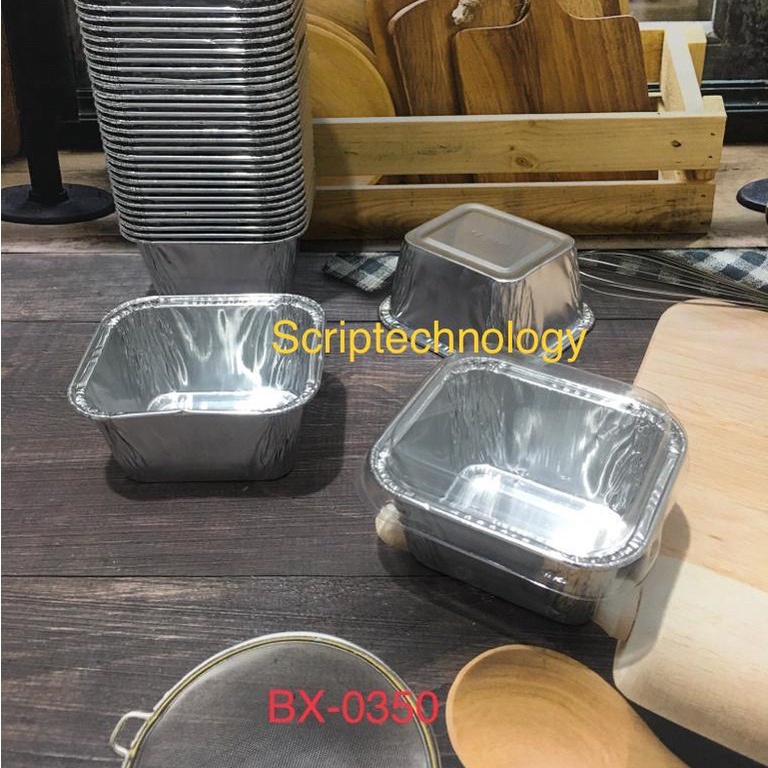 Alumunium Foil Tray BX 0350 Tanpa Tutup - Tambah Tutup CUP BX0350 Kualitas Bagus