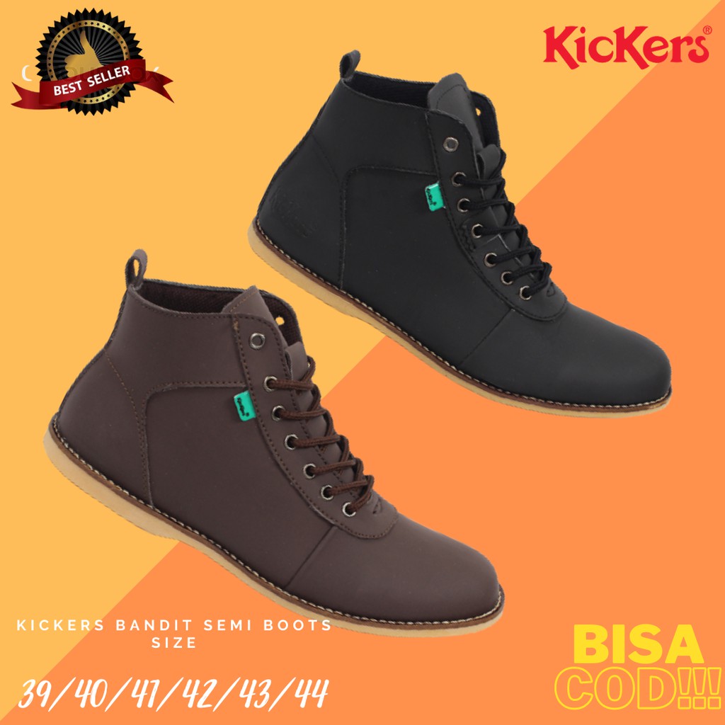 Sepatu Pria Boots Casual Kickers Bandit Kerja Formal