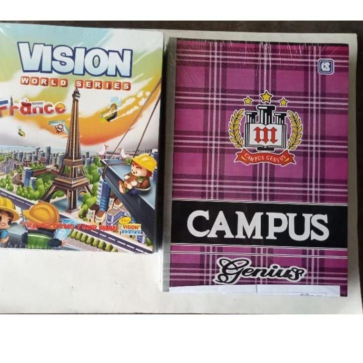 

↗ [1 pak] buku tulis campus 42 lembar isi 10 buku/ vision B5 big boss 36 isi 6 buku ⇋