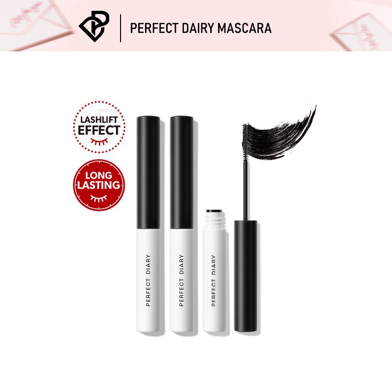 Perfect Diary Voluminous Lash Primer Mascara Clear Long-lasting Multi Function Eye Makeup Black/Brown 100% ORI Perfect Diary