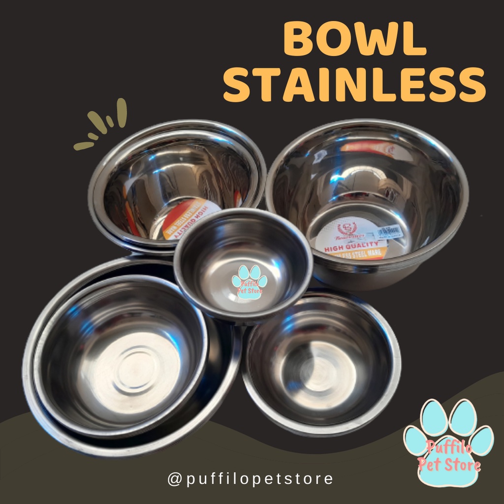 BOWL STAINLESS STEEL / MANGKUK ANTI KARAT HARGA PER 6 PCS GROSIR