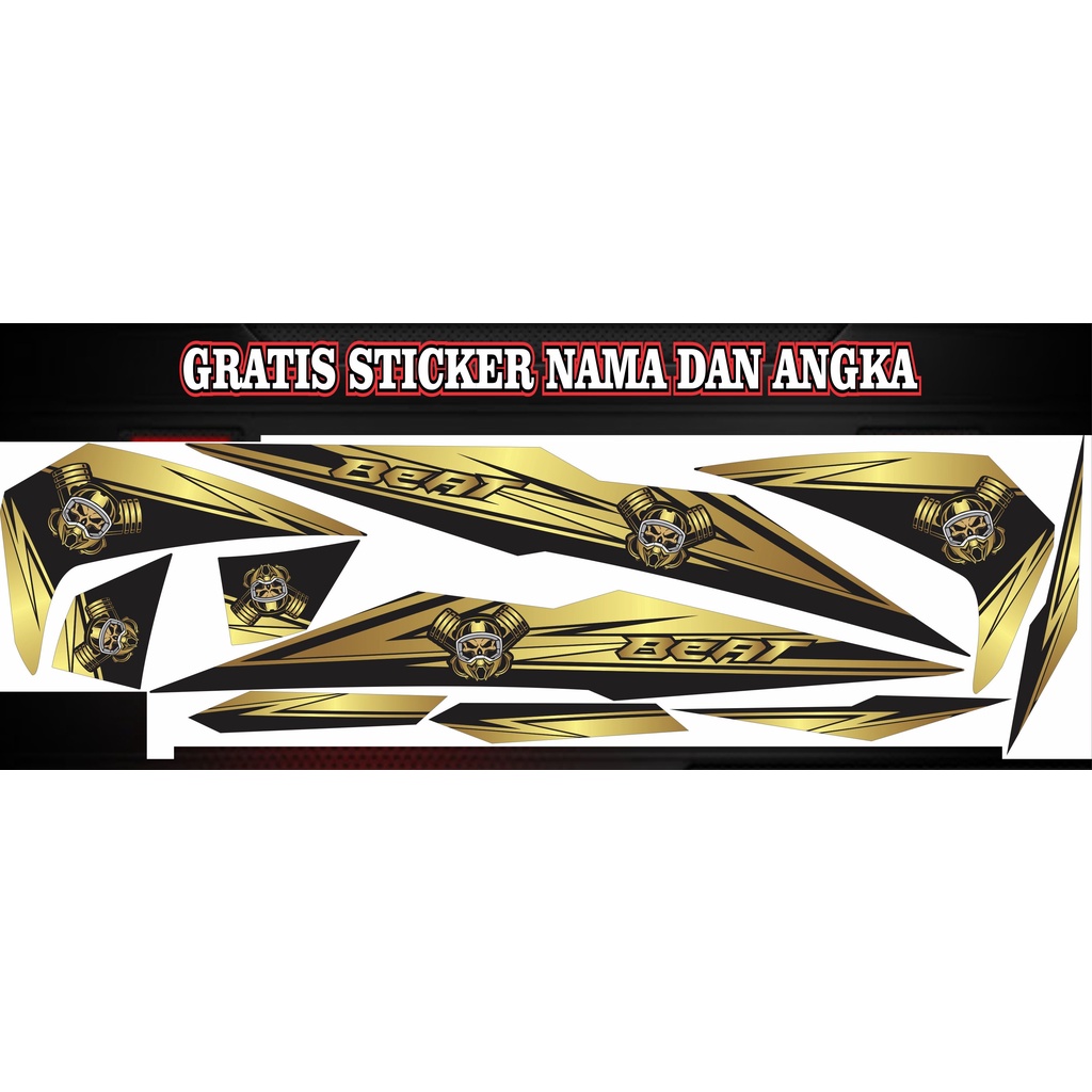 Sticker Motor - Sticker Honda Beat 2018 Ter Kece - Aksesoris Motor