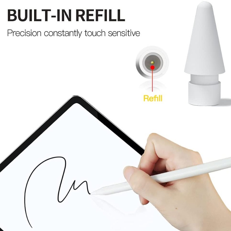 Pen Stylus Touchscreen Sensitif Tinggi Bahan Plastik Untuk Apple Pencil
