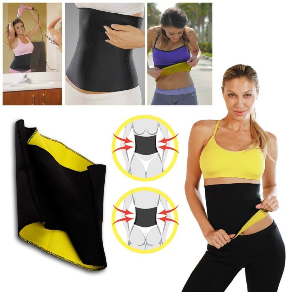 Hot Shaper Waist korset pelangsing perut sabuk senam penghancur lemak pengecil pembentuk tubuh ideal berbentuk padat berisi