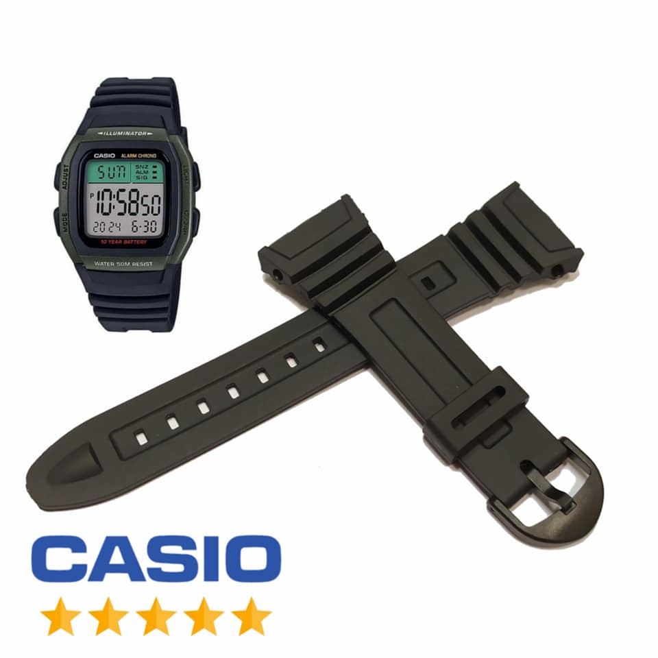 STRAP TALI JAM CASIO W-96H CASIO W96H CASIO W 96H REPLACEMENT OEM.