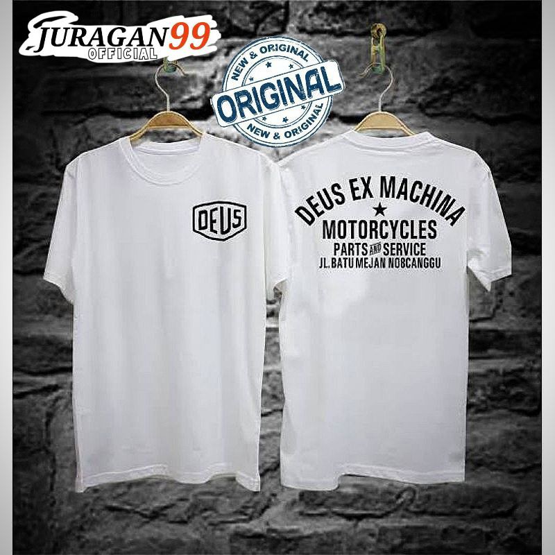 100% Cotton Combed 30s KAOS DISTRO KAOS DEUS EX MACHINA KAOS BRANDED SUPER PREMIUM KAOS PRIA KAOS WA