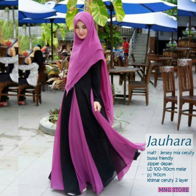 New Ready  Gamis Jauhara syari