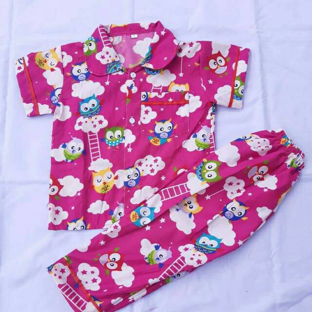 Baju Tidur Piyama Anak 1-5 Tahun Bisa Pilih Motif Bunsay