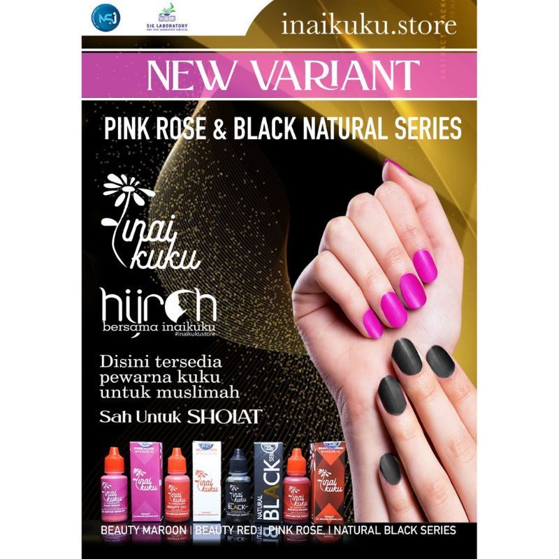 KUTEK HENNA INAIKUKU / NAURA / RAZEETA / CERIA / KUTEK HALAL UNTUK SHOLAT