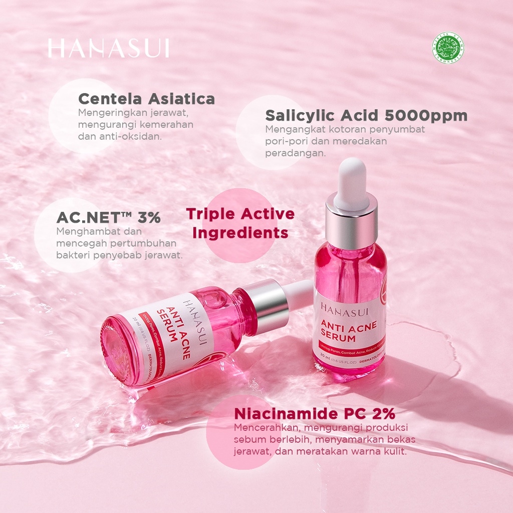 Hanasui Anti Acne Serum New Look &amp; Improved Formula.