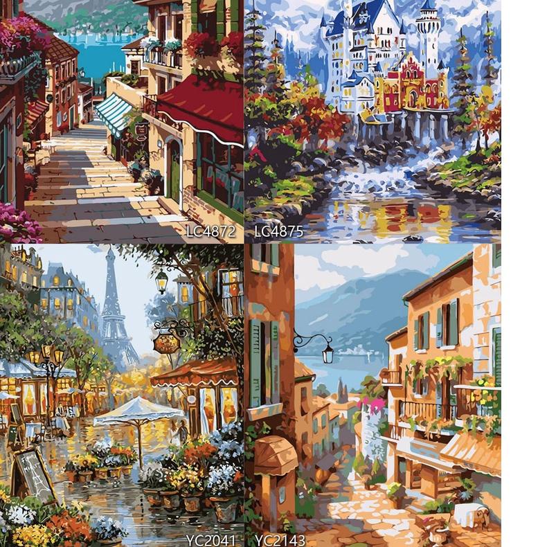 

[Ready.nih]⭐ MYSTYLE CANVAS PAINT BY NUMBER KIT 40x50CM PAKET MELUKIS LUKISAN DIGITAL OIL PAINTING D