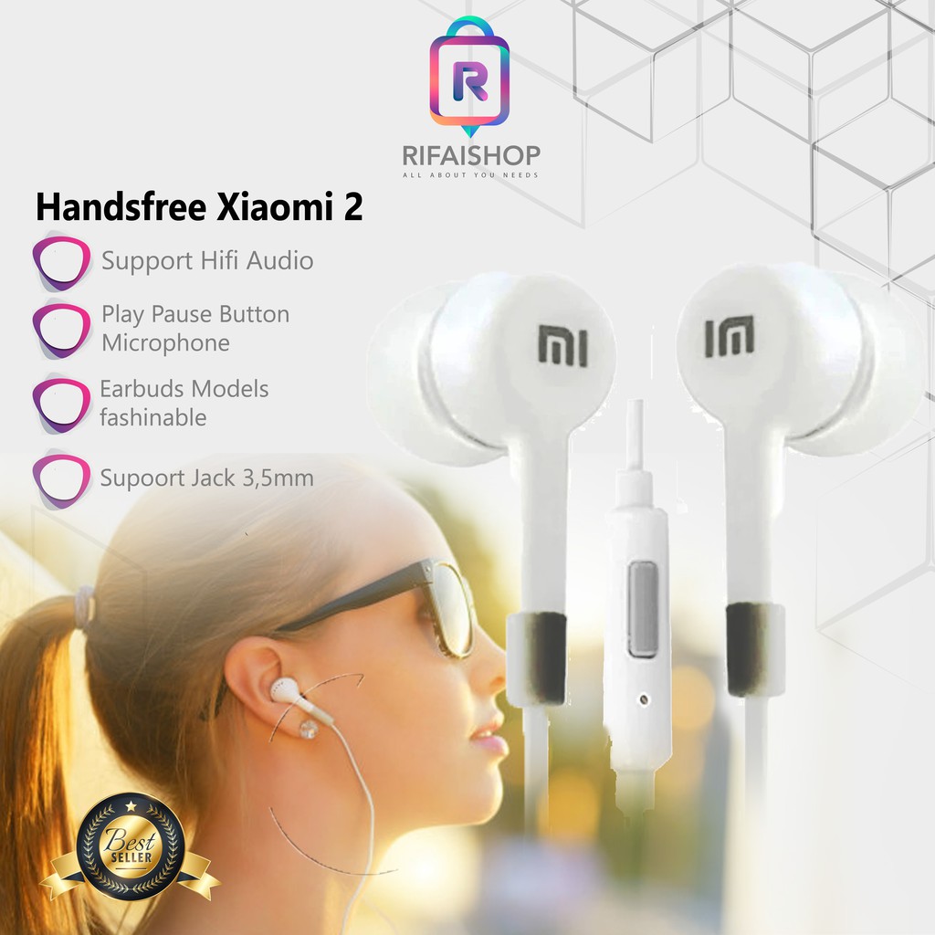 Handsfree Xiaomi MI 2 (Earphone headset headphone hf) 273 Ulasan