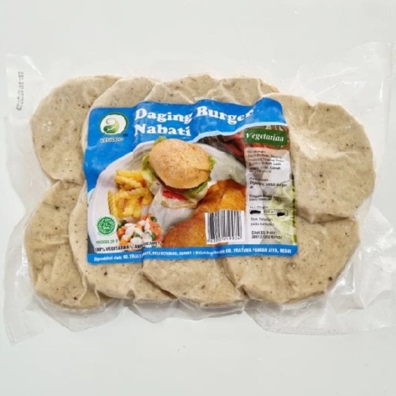 

Daging Burger Nabati / Daging Burger Vegetarian / Patty Buger Vegetarian