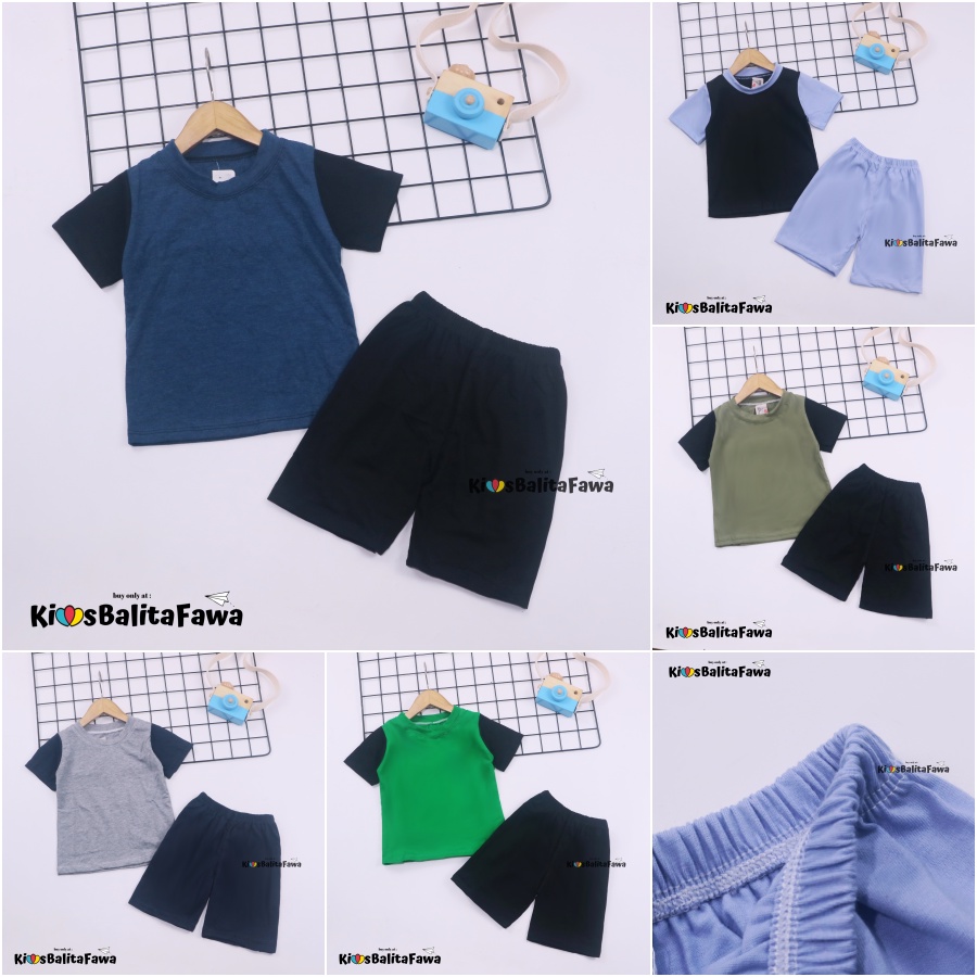 Set Bubu Bayi 6-18 Bulan / Piyama Lengan Celana Pendek Baby Laki Perempuan Baju Setelan Anak Import