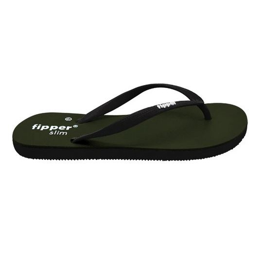 Sandal Fipper Slim Green Army Black Original