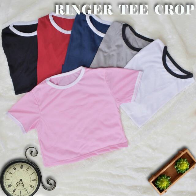 RINGER TEE CROP