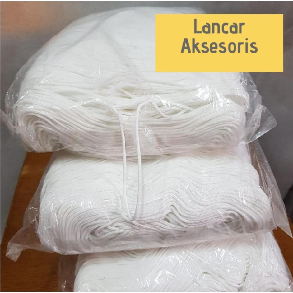 Talikur / Tali kur 2 jarum polyster lebar 2 mm harga per 1 kg