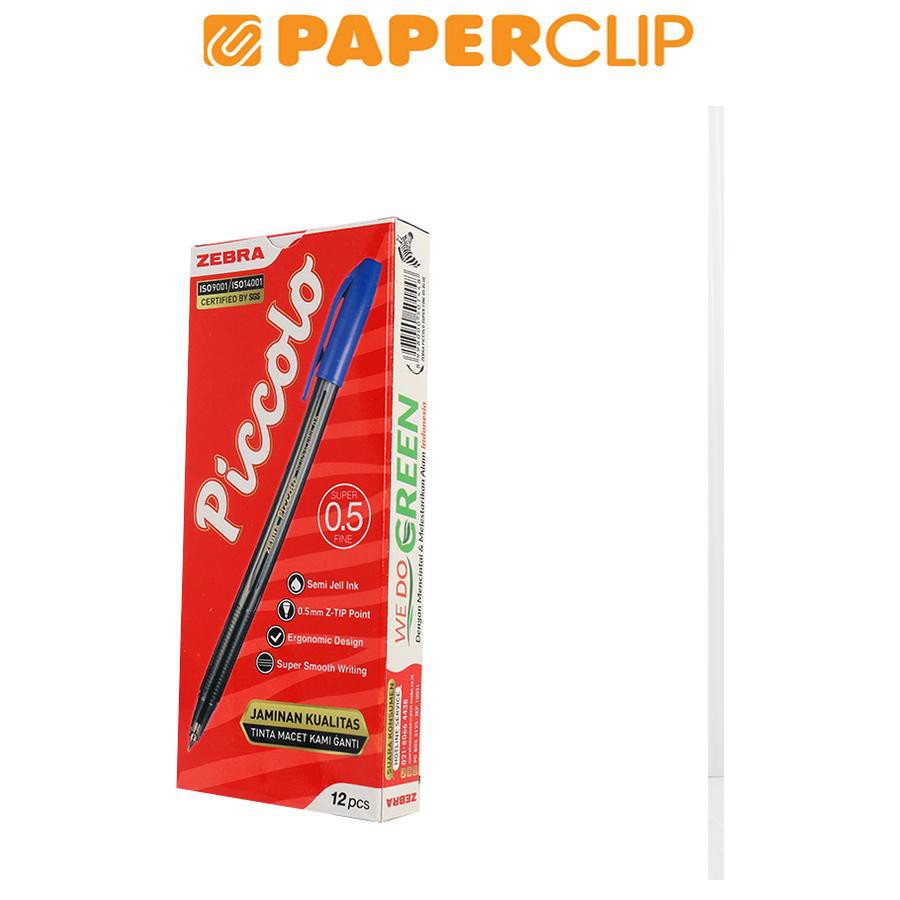 

BALLPOINT ZEBRA PICCOLO 05 12 BLUE