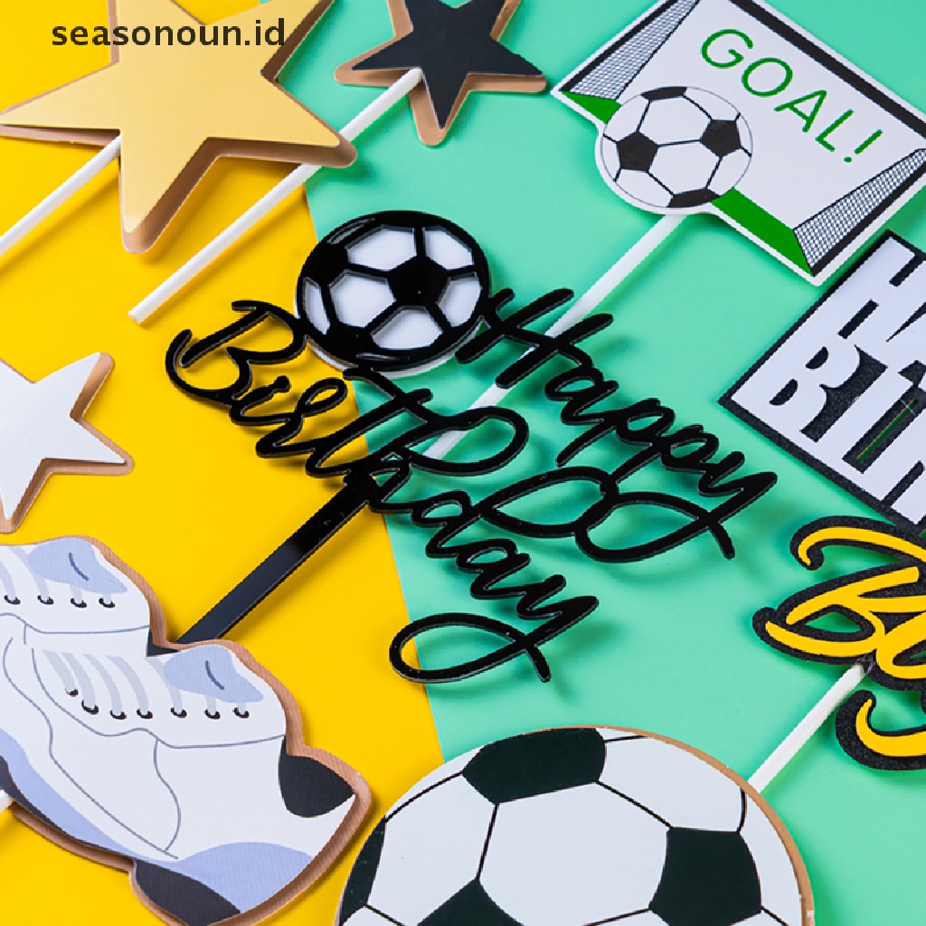 Topper Kue Desain Sepak Bola Untuk Dekorasi