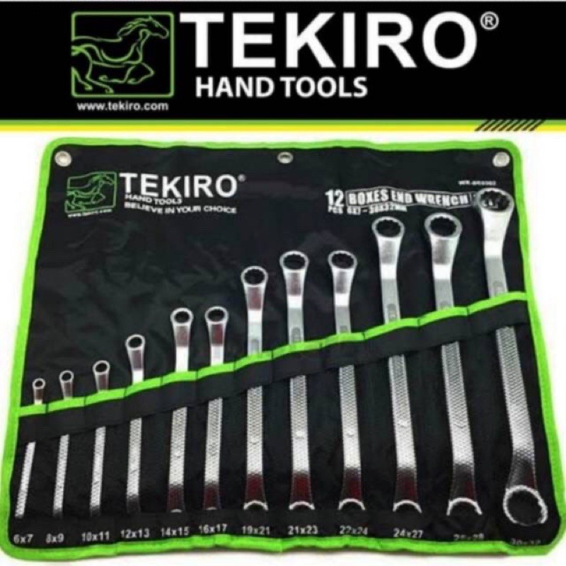 TEKIRO KUNCI RING SET 12 PCS 6-32MM / BOXES END WRENCH SET TEKIRO