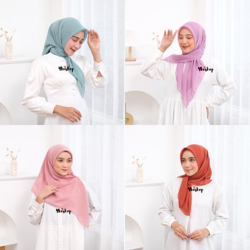 Jilbab Segiempat Polycotton/Bella Square