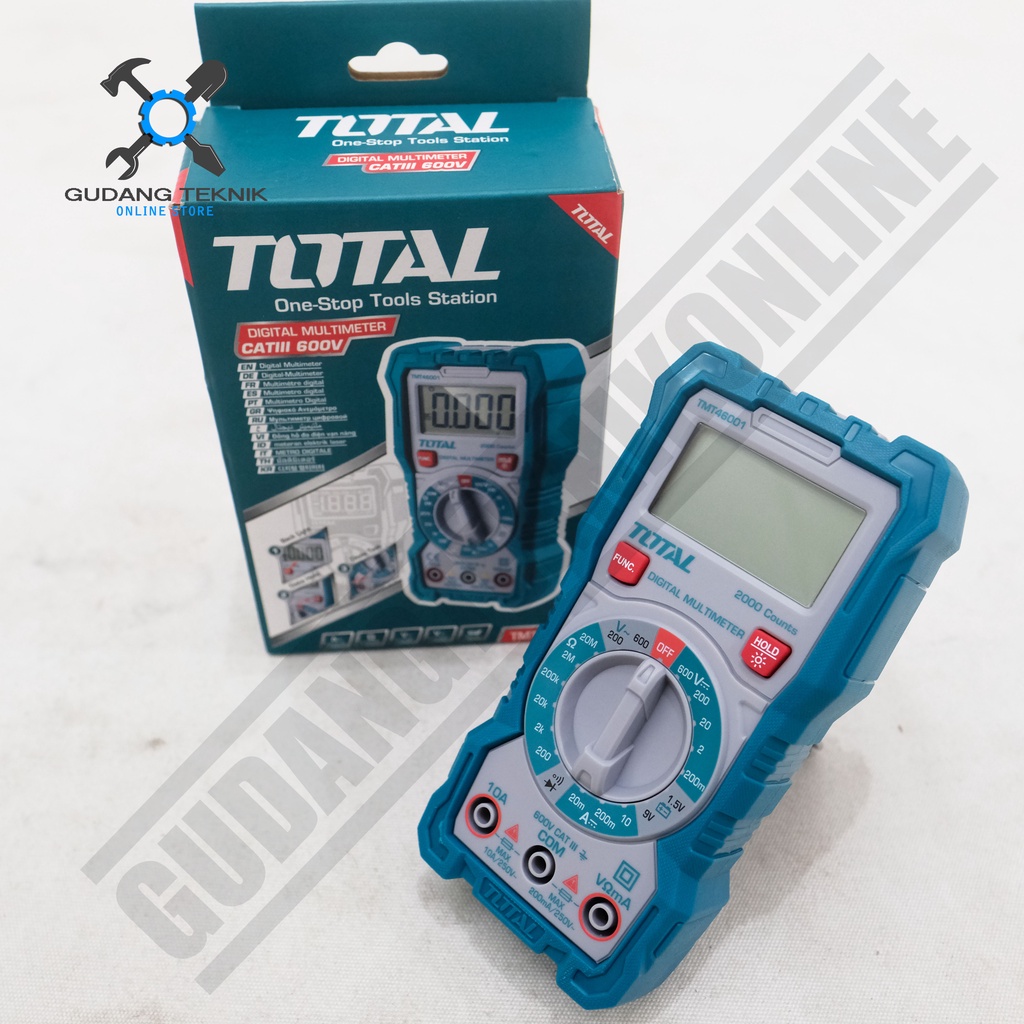 Multitester Digital TOTAL TMT46001 / Multimeter Digital - Avometer Digital TOTAL TMT 46001