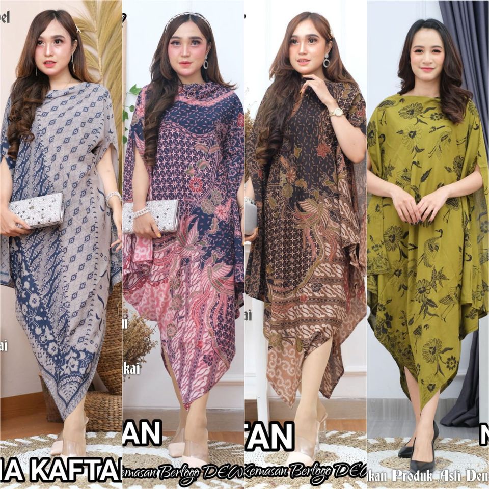 Kaftan Batik Neena By Dewo / Dress Batik Solo / Baju kondangan wanita /kaftan batik paris