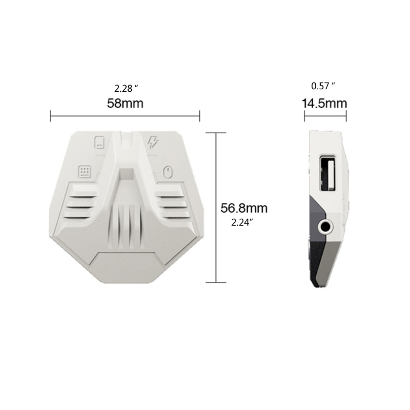 Vivi Adapter Konverter Keyboard + Mouse Usb Tipe-C Untuk Android