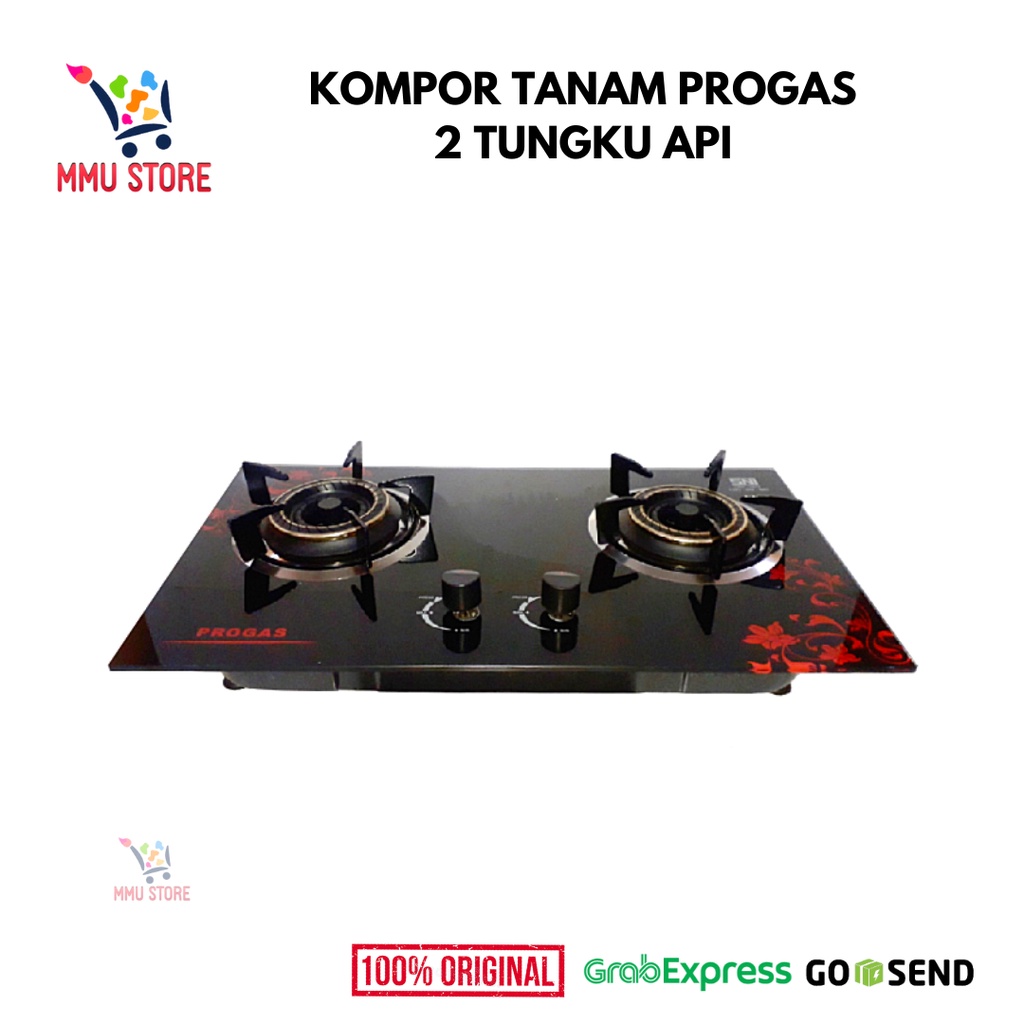 KOMPOR TANAM 2 TUNGKU KOMPOR KACA TANAM PROGAS