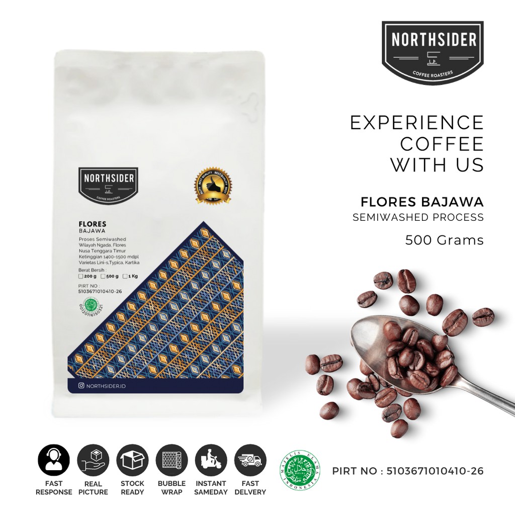 

BIJI KOPI ARABICA FLORES BAJAWA WASHED - 500GR NORTHSIDER COFFEE