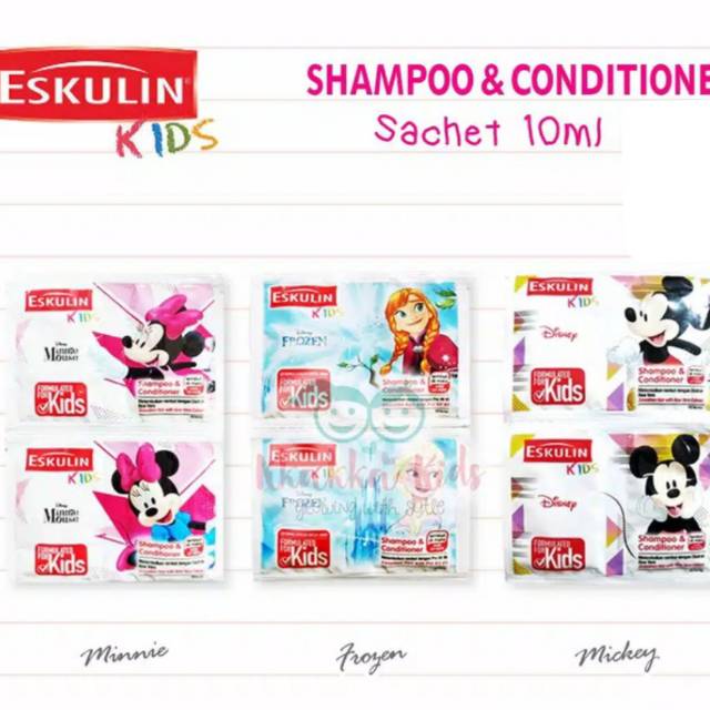 Eskulin kids shampoo & conditioner renceng