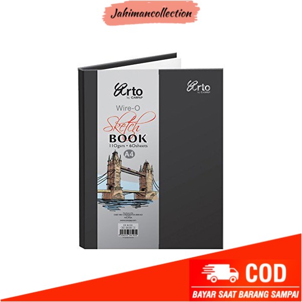 

✨ BISA COD ✨ ARTO Wire-O Sketch Book A4 Hard Cover