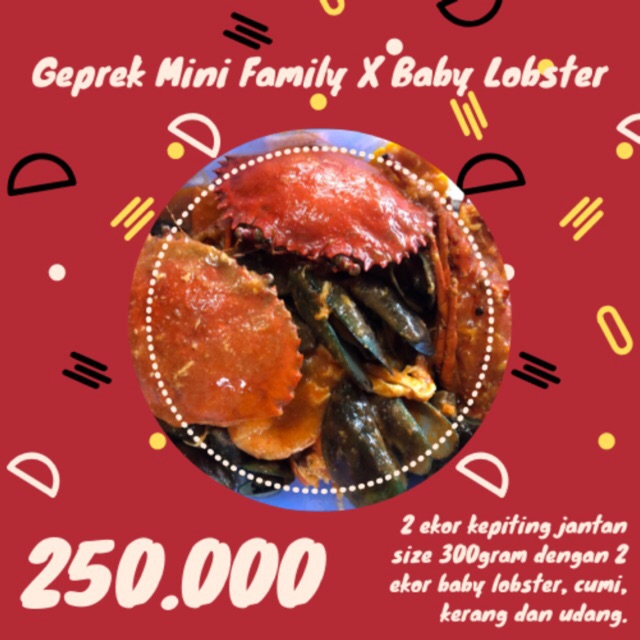 

Geprek Mini Family Baby Lobster