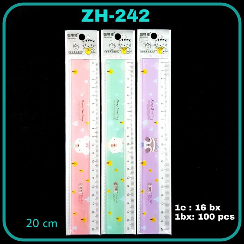 

penggaris 20 cm motif animal keep smiling satuan