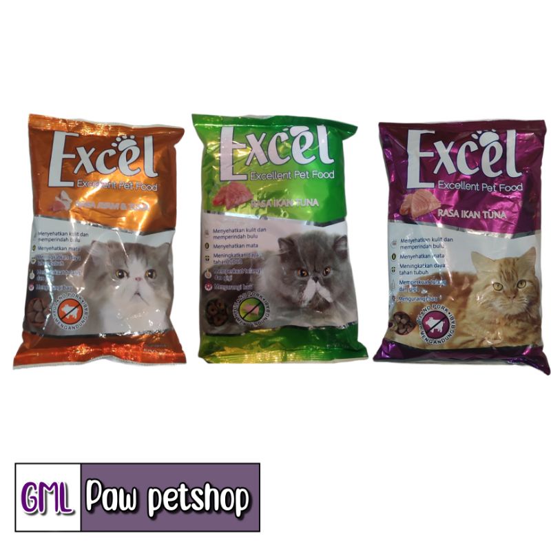 Excel makanan kucing -500gr