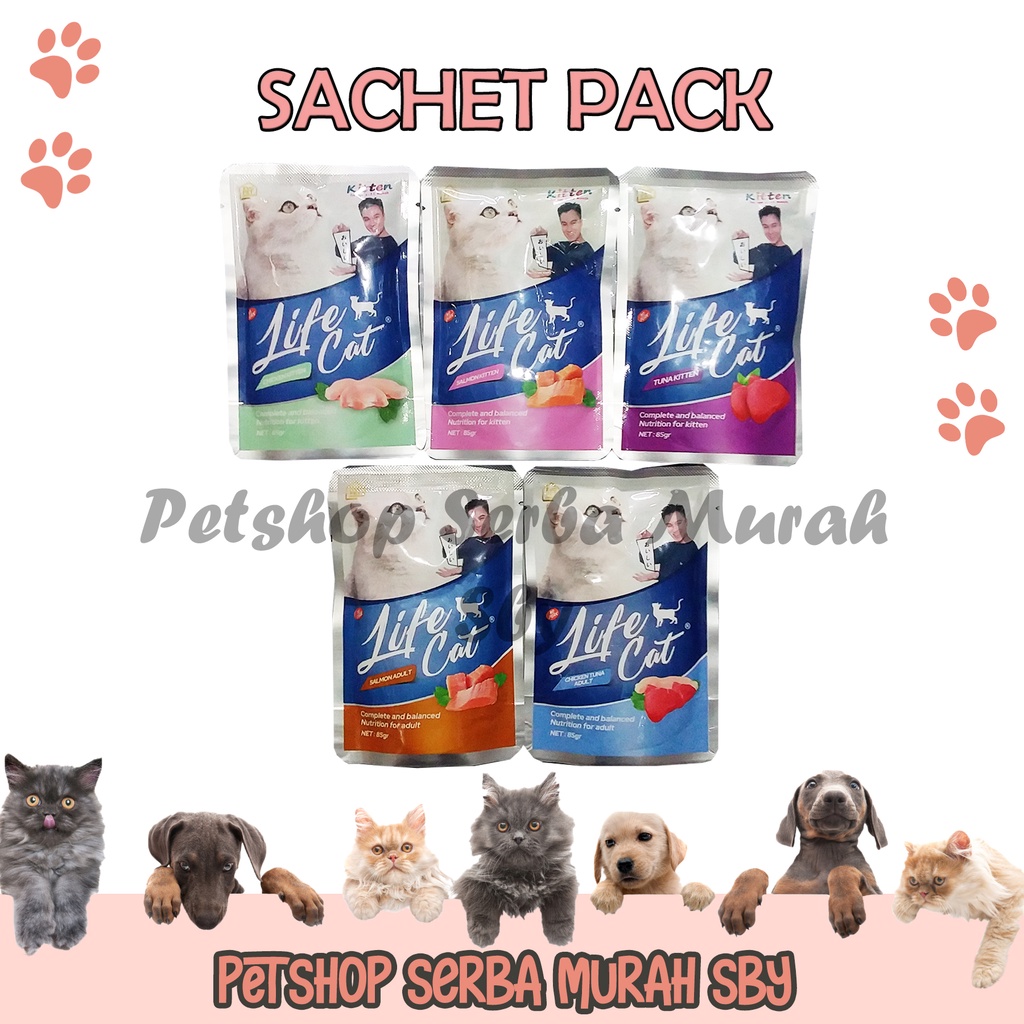 Life Cat Pouch - Makanan Basah Anak Kucing dan Kucing Dewasa - Wet Cat Food