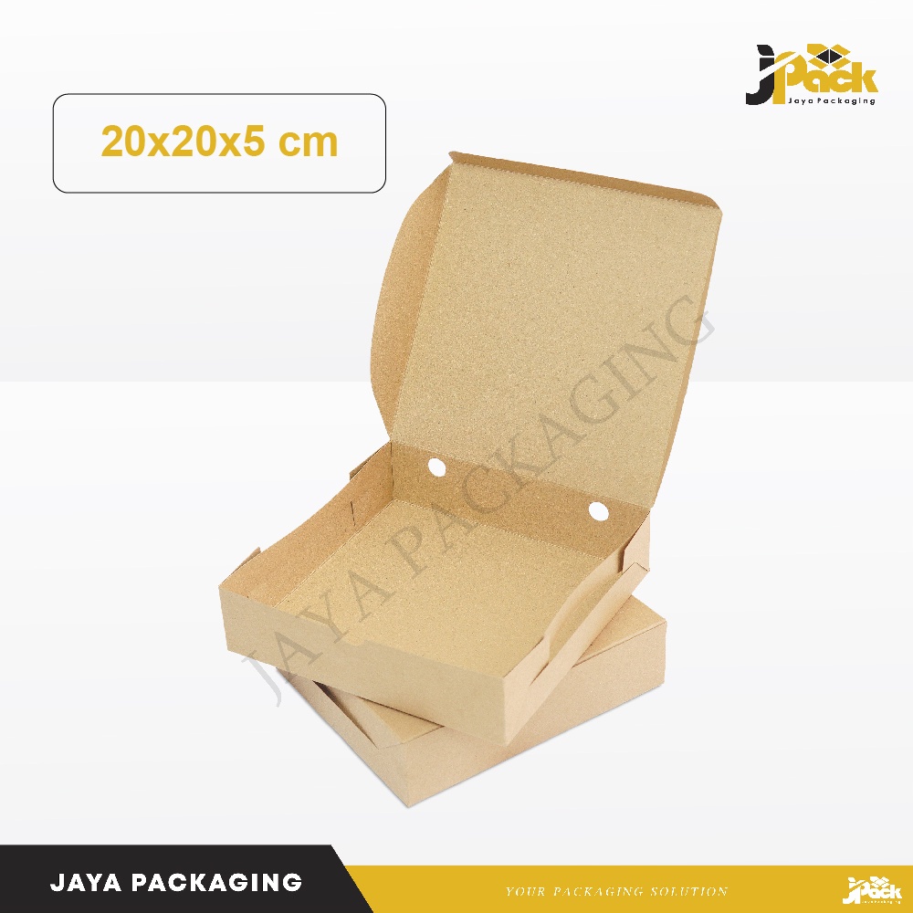 

Paper Kraft Box 20x20x5 cm Paperkraft/lunchbox/boxmakanan/hampers/custom
