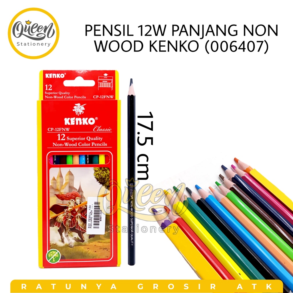 

1 SET PENSIL 12W PANJANG NON WOOD KENKO / PENSIL WARNA KENKO / PENSIL 12 WARNA / PENSIL WARNA PANJANG (006407)