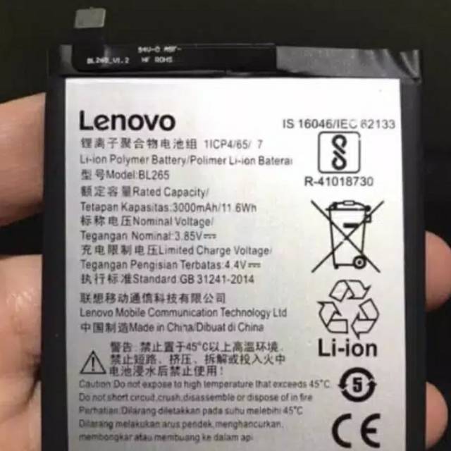 BATERAI ORIGINAL 100% LENOVO A6000 A6010 BL 242 BATRE HP ORI BL242