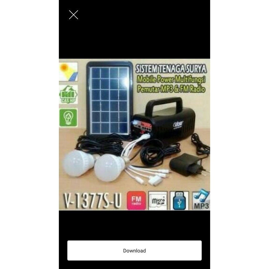 Jual Emergency tenaga surya multifungsi VDR 1377 SU Berkualitas