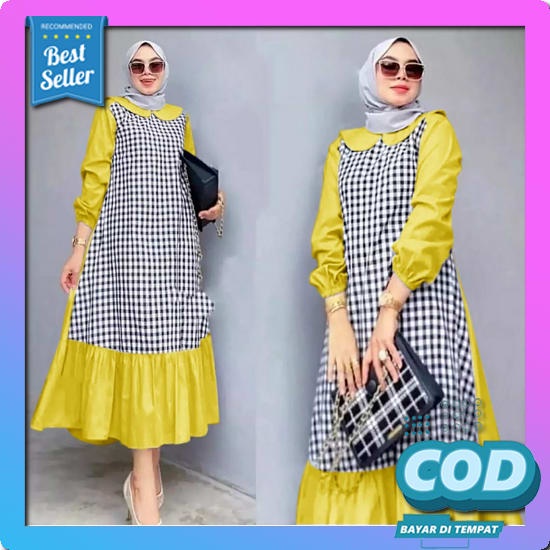 Cindy Tunik Atasan Wanita Terbaru Korean Style Tunik Rample Busui/ Long Tunik Wanita Terbaru Kekinia