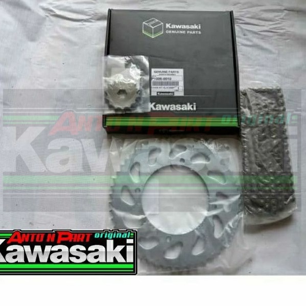 rantai set atau gear gir set klx 150 bf klx bf Original Kawasaki